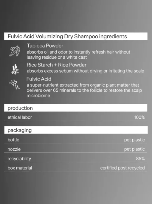 Act+Acre Plant Based Dry Shampoo | MECCA