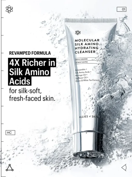 Allies of Skin Molecular Silk Amino Hydrating Cleanser | MECCA