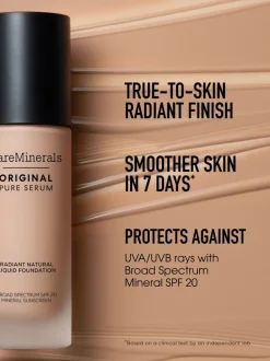 bareMinerals Original Pure Serum Radiant Natural Liquid Foundation Broad Spectrum SPF 20 | MECCA