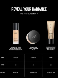 bareMinerals Original Pure Serum Radiant Natural Liquid Foundation Broad Spectrum SPF 20 | MECCA