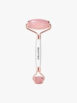 BeautyBio Contouring + De-Puffing Rose Quartz Roller | MECCA