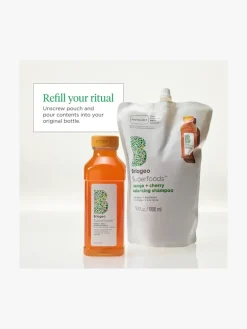 Briogeo Superfoods™ Mango + Cherry Oil Control & Balancing Shampoo 1L Refill | MECCA
