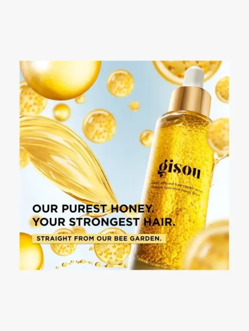 Deeply repairs, intensely hydrates and protects. Honey Infused Hair Repair Serum - Gisou | MECCA