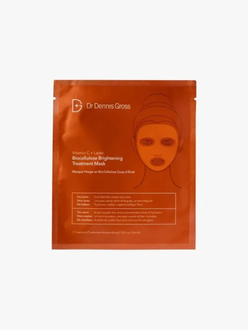 Dr Dennis Gross Vitamin C + Lactic Biocellulose Brightening Treatment Mask | MECCA