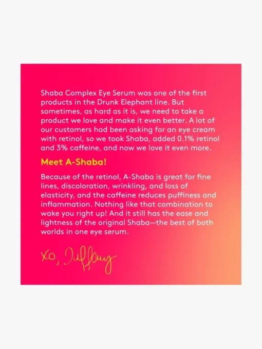 Drunk Elephant A-Shaba Complex Eye Serum | MECCA