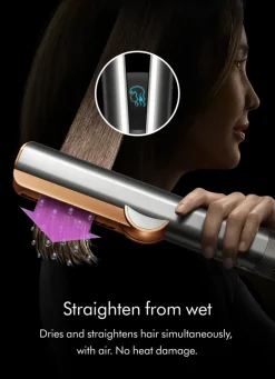 Dyson Airstrait™ Straightener Red Velvet/Gold | MECCA