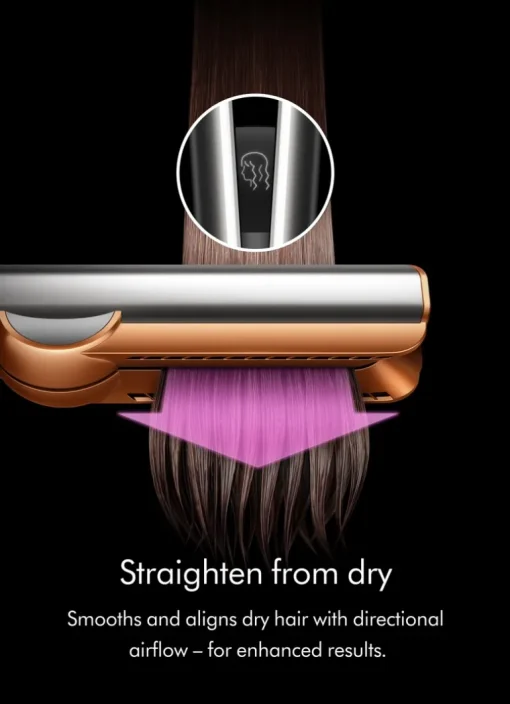 Dyson Airstrait™ Straightener Red Velvet/Gold | MECCA