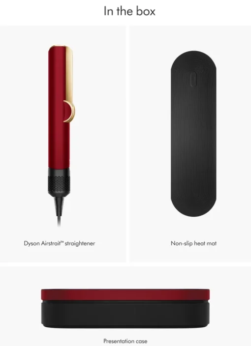 Dyson Airstrait™ Straightener Red Velvet/Gold | MECCA