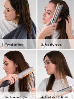 Dyson Airstrait™ Straightener Ceramic Pink/Rose Gold | MECCA