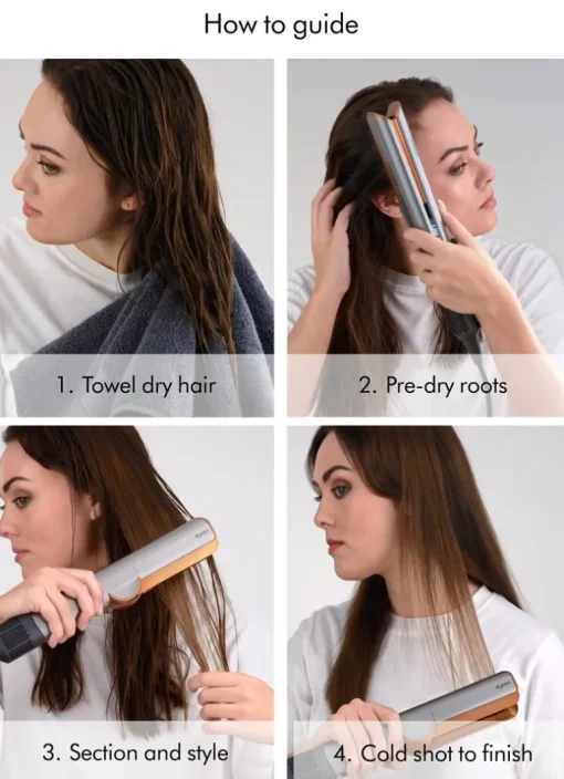 Dyson Airstrait™ Straightener Red Velvet/Gold | MECCA