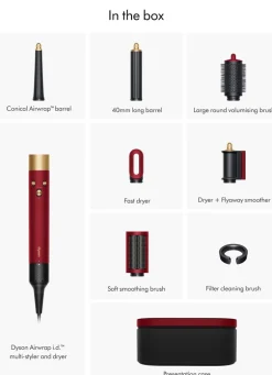 Dyson Airwrap i.d.™ Multi-Styler & Dryer Red Velvet/Gold | MECCA