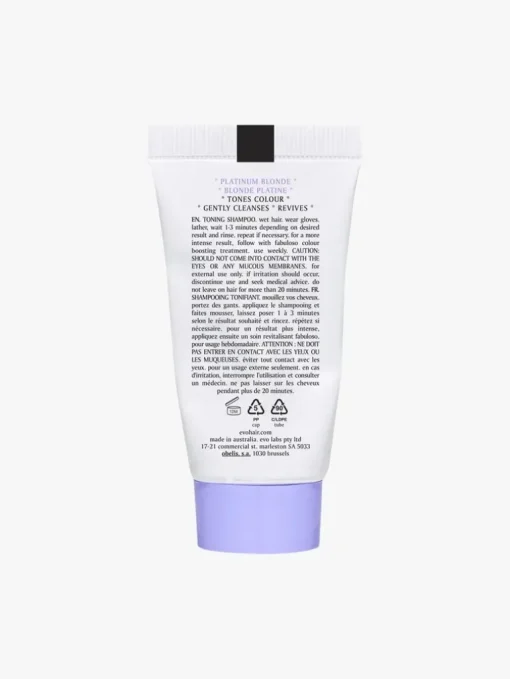 Evo Fabuloso Platinum Blonde Toning Shampoo 30ml | MECCA