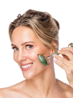 Knesko Green Jade Gemstone Roller | MECCA