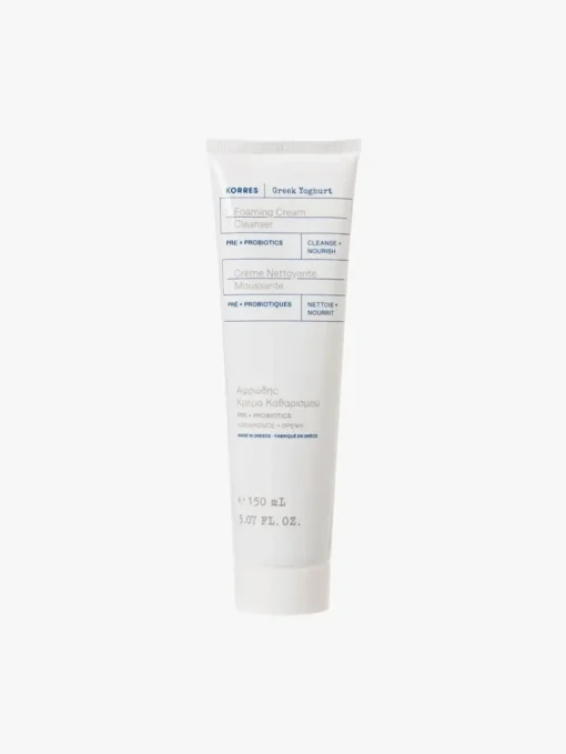 Korres Greek Yoghurt Foaming Cream Cleanser | Pre + Probiotics 150ml | MECCA