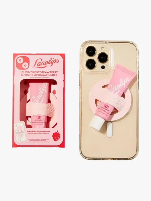 Lanolips 101 Ointment Strawberry & Phone Lip Balm Holder | MECCA