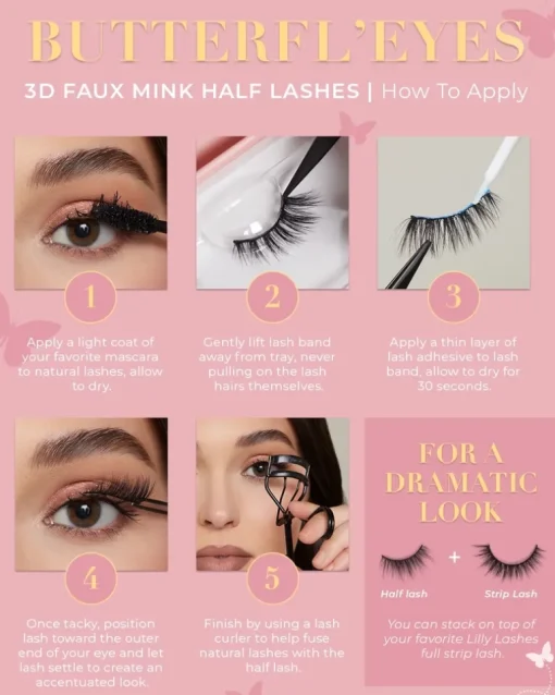 Lilly Lashes Butterfl'eyes Half Lash Dreamy | MECCA