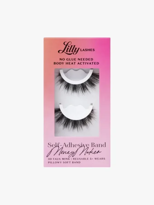 Lilly Lashes Self Adhesive Band 3D Faux Mink MoneyMaker | MECCA
