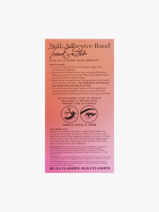 Lilly Lashes  Self Adhesive Band 3D Faux Mink TrendSetter | MECCA