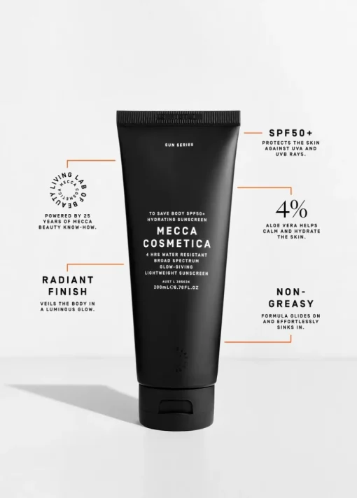 MECCA COSMETICA To Save Body SPF50+ Hydrating Sunscreen | MECCA
