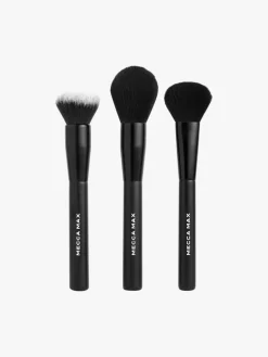MECCA MAX Coverage Crew 3-Piece Brush Set | MECCA