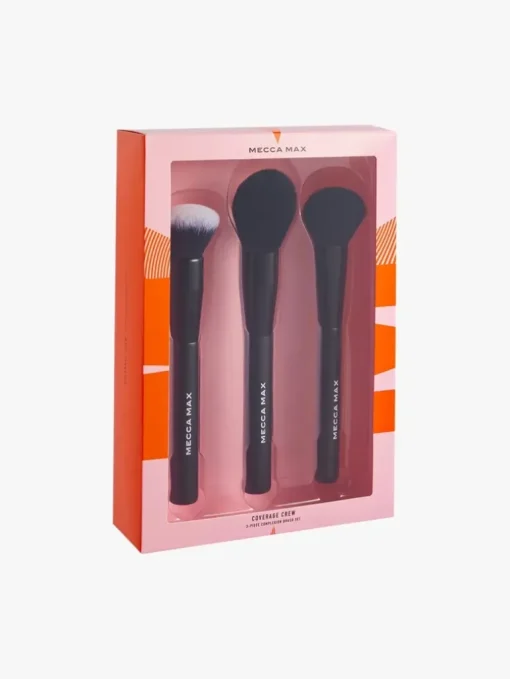 MECCA MAX Coverage Crew 3-Piece Brush Set | MECCA
