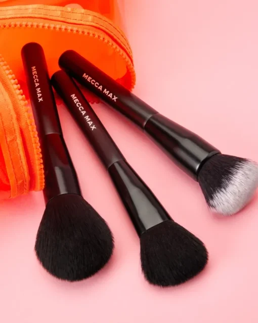 MECCA MAX Coverage Crew 3-Piece Brush Set | MECCA