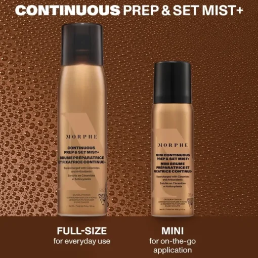 Morphe Continuous Prep & Set Mist+ Supercharged with Ceramides and Antioxidants | MECCA