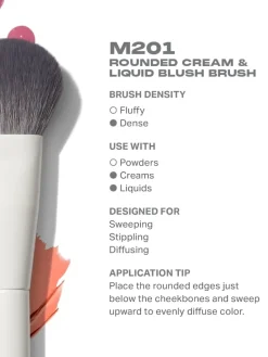 Morphe M201 Rounded Cream & Liquid Blush Brush | MECCA
