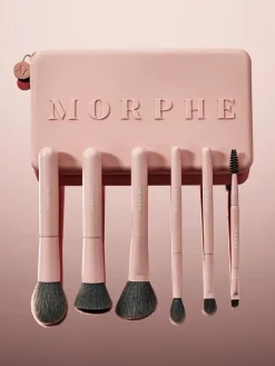 Morphe Travel Shaping Essentials Bamboo & Charcoal Infused Travel Brush Set | MECCA