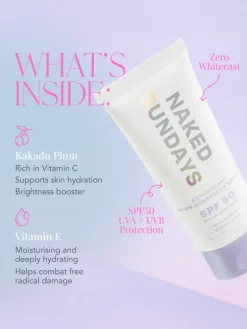 Naked Sundays SPF50 Antioxidant Body Sunscreen Crème | MECCA