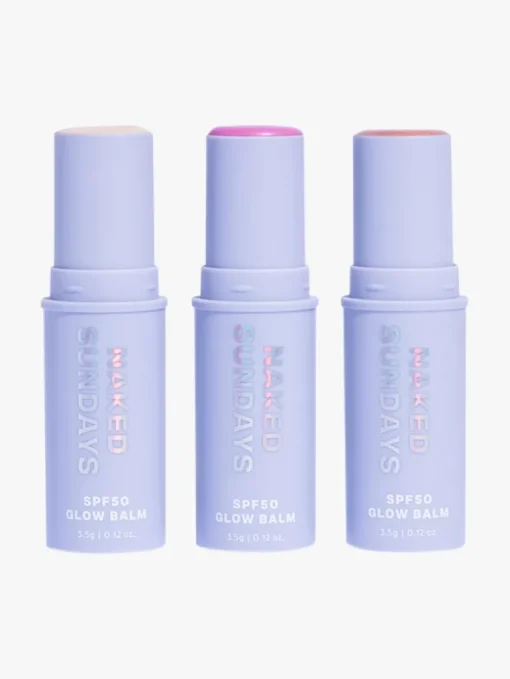Naked Sundays SPF50 Sheer Glow Balm Sticks Trio Set | MECCA