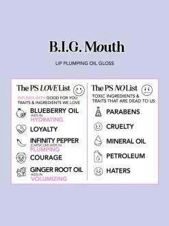 Polite Society B.I.G. Mouth Lip Plumping Oil Gloss | MECCA