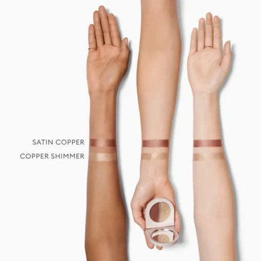 Rose Inc Shadow Duet Satin & Shimmer Smoothing Eyeshadow | MECCA