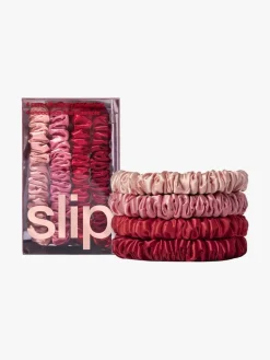 Slip slip x mecca skinny scrunchies - red/pink | MECCA