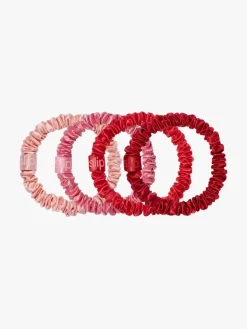 Slip slip x mecca skinny scrunchies - red/pink | MECCA