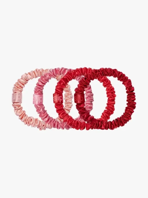 Slip slip x mecca skinny scrunchies - red/pink | MECCA